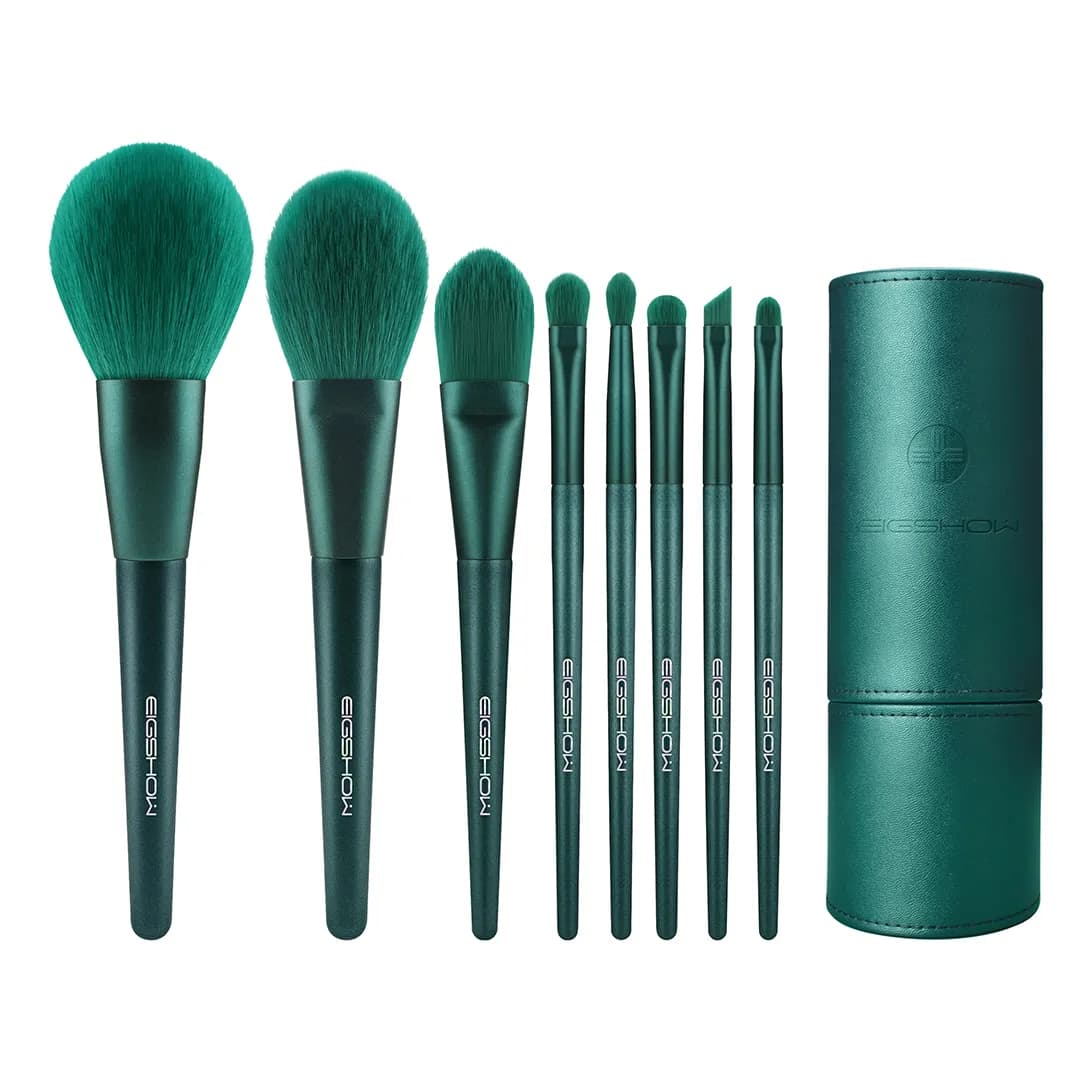 Jade 8-Piece Makeup Brush Set, Model: LG-08P-1902-2